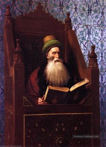 Mufti Reading In His Prayer Stool — Jean-léon Gérôme
