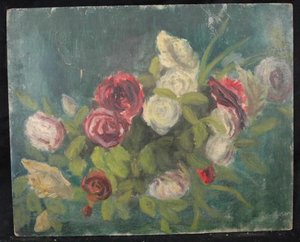 Bouquet De Roses Rouges, Jaunes Et Blanches — Valentine Reyre