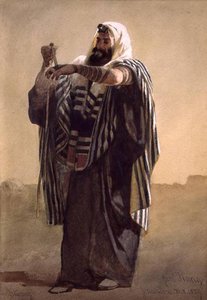 A Jerusalemite Shepherd Winding The Phylacteries — Carl Haag