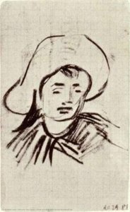 Head Of A Boy With Broad-brimmed Hat — Vincent Willem Van Gogh