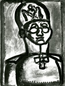 Away The Smile Of Reims — Georges Rouault, Expressionism