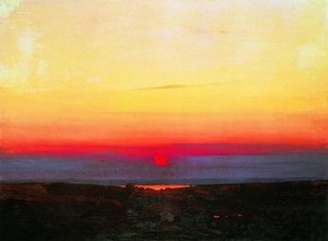 Sunset In The Steppes By The Sea — Arkhip Ivanovich Kuindzhi, Realism