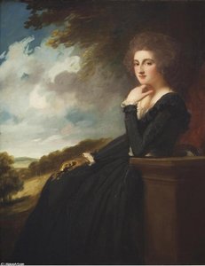 Mrs. Champion De Crespigny, Ne.e Dorothy Scott — George Romney, Neoclassical Portraiture