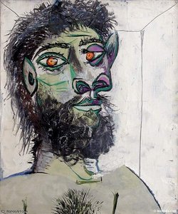 Tête D'homme Barbu — Pablo Picasso