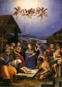 Adoration Of The Shepherds — Agnolo Bronzino, Baroque