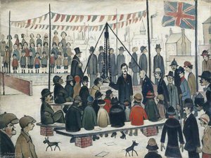 Laying A Foundation Stone — Laurence Stephen Lowry