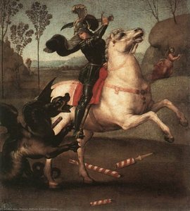 St George Fighting The Dragon — Raffael, Renaissance