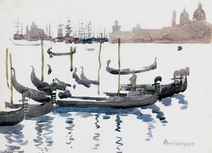 Gondolas, Venice — Maurice Brazil Prendergast