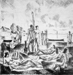 Bathers — Janos Kmetty