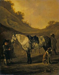 Boy Holding a Horse
