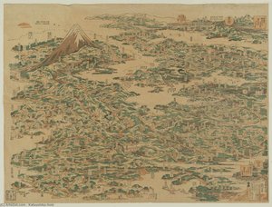 Famous Places On The Tôkaidô At A Glance — Katsushika Hokusai, Ukiyo-e
