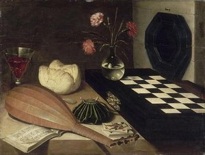NATURE MORTE A L'ECHIQUIER