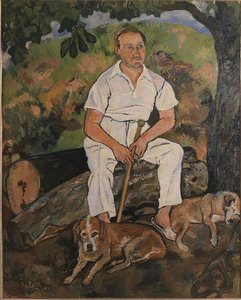 André Utter Et Ses Chiens — Suzanne Valadon