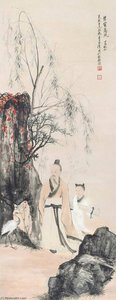 Scholar And Crane — Zhang Shanzi