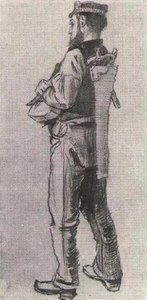 Carpenter, Seen From The Back — Vincent Willem Van Gogh, Contemporary Realism