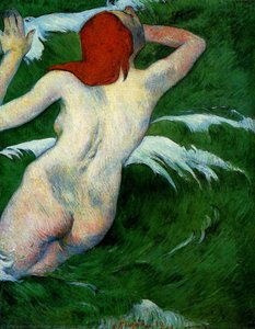 Woman In The Waves (also Known As Ondine I) — Eugène Henri Paul Gauguin, Post-impressionism