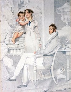 Mr And Mrs Richmond Thackeray And Their Son — George Chinnery