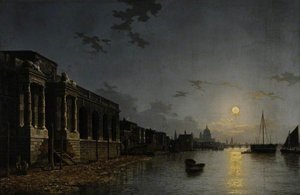 A View Of The Thames — Henry Pether