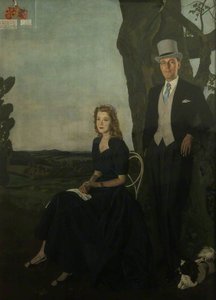 Francis Edward Lascelles Hadwin (b.1926), Demy (1947–1950), and Lady Julia Lascelles Hadwin, née Bluet Mackenzie (b.1934)
