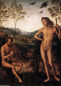 Apolo Y Marsias — Pietro Perugino, Alto Renacimiento