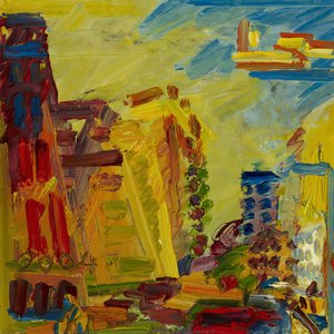 Mornington Crescent – Summer Morning Ii — Frank Auerbach, Impressionism