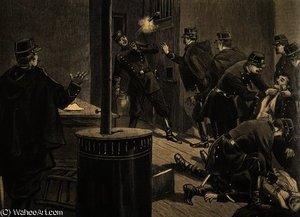 Etievant, the Anarchist Shoots from the Grate