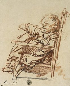 Child Sleeping In An Armchair — Jean-baptiste Greuze