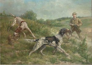 Hunting In An Upland Landscap — Edmund Henry Osthaus