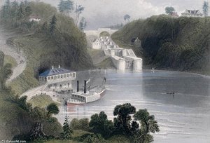 Locks On Rideau Canal — William Henry Bartlett
