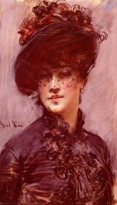 La Femme Au Chapeau Noir — Giovanni Boldini