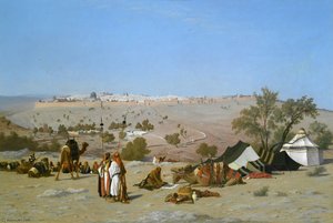 Jerusalem From The Environs — Charles Théodore Frère Dit Frère Bey