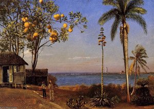 A View In The Bahamas — Albert Bierstadt