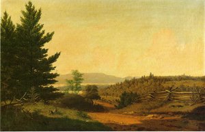Hudson Valley Idyll — Sanford Robinson Gifford, Romanticism