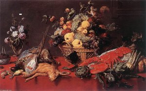 Still-life With A Basket Of Fruit — Frans Snyders, Dutch Golden Age