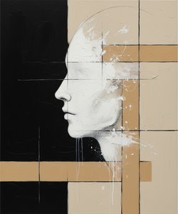 Fragmented Silhouette In Monochrome Geometry: A Singular Study Of Memory And Form — Laurent Fabre