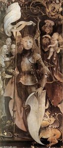 Fourteen Saints Altarpiece (detail) — Matthias Grünewald