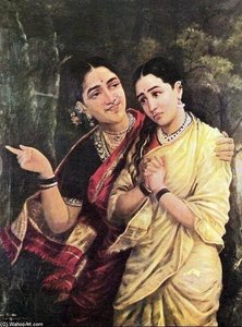 Simhika And Sairandri — Raja Ravi Varma