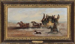 A Coach And Four On A Country Road; And A Coach With Outrider — Charles Cooper Henderson