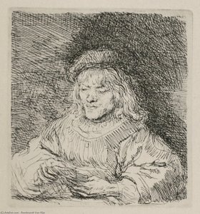 A Man Playing Cards — Rembrandt Van Rijn, Dutch Golden Age