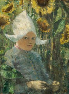 Dutch Girl With Sunflowers — James Mcbey