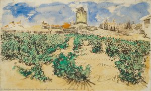 Das Mühlrad Von Alphonse Daudet Bei Fontevieille — Vincent Willem Van Gogh