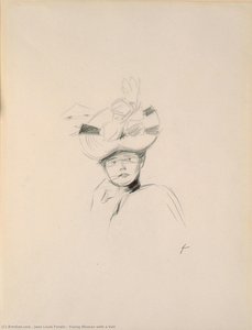 Young Woman With A Veil — Jean Louis Forain
