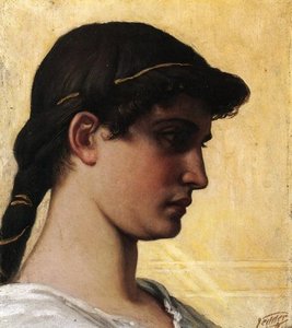 Head Of A Roman Maiden — Elihu Vedder