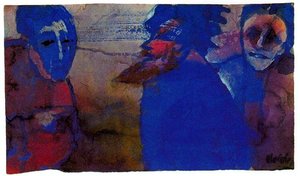 Discussion (blue) — Emile Nolde
