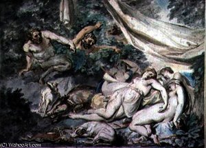 Nymphs Surprised by Satyrs