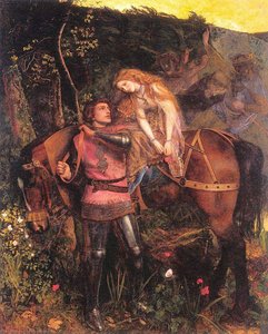 La Belle Dame Sans Merci — Arthur Hughes, Pre-raphaelite