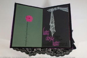 Absolute mourning, a tribute to Toña la Negra Dedication and title page