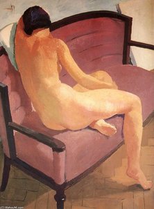 Sitting Nude — Karoly Patko