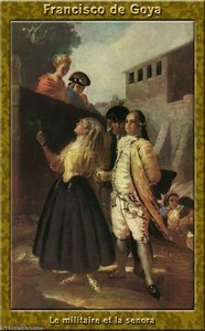 Le Militaire Et La Senora — Francisco José De Goya Y Lucientes