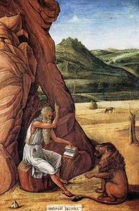 St. Jerome In The Desert — Giovanni Bellini, Early Renaissance